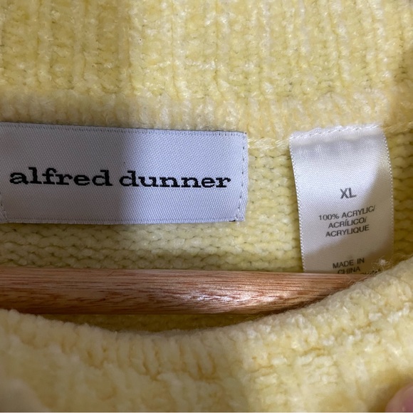 Alfred Dunner cozy yellow sweater - Picture 6 of 6